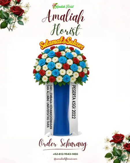 Standing Flowers Air Putih
